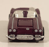 2003 Hot Wheels 100% Preferred: GM Performance Parts '58 Corvette Coupe Convertible Magenta and White Die Cast Toy Car Vehicle with Opening Hood