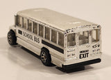 1995 Hot Wheels Silver School Bus Chrome Die Cast Toy Car Vehicle
