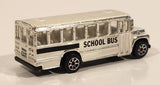 1995 Hot Wheels Silver School Bus Chrome Die Cast Toy Car Vehicle