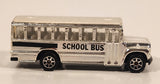 1995 Hot Wheels Silver School Bus Chrome Die Cast Toy Car Vehicle