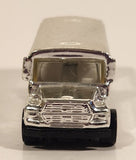 1995 Hot Wheels Silver School Bus Chrome Die Cast Toy Car Vehicle