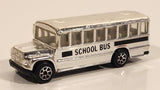 1995 Hot Wheels Silver School Bus Chrome Die Cast Toy Car Vehicle