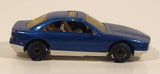 1990 Hot Wheels BMW 850i Painted Blue Die Cast Toy Car Vehicle