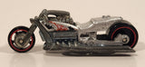 2005 Hot Wheels First Editions Realistix Airy 8 Metalflake Silver Motorcycle Die Cast Toy Vehicle