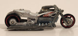 2005 Hot Wheels First Editions Realistix Airy 8 Metalflake Silver Motorcycle Die Cast Toy Vehicle