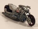 2005 Hot Wheels First Editions Realistix Airy 8 Metalflake Silver Motorcycle Die Cast Toy Vehicle