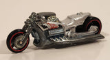 2005 Hot Wheels First Editions Realistix Airy 8 Metalflake Silver Motorcycle Die Cast Toy Vehicle