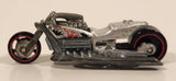 2005 Hot Wheels First Editions Realistix Airy 8 Metalflake Silver Motorcycle Die Cast Toy Vehicle