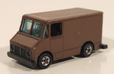 1976 Hot Wheels Letter Getter Mail Truck Painted Brown Die Cast Toy Car Delivery Vehicle