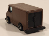 1976 Hot Wheels Letter Getter Mail Truck Painted Brown Die Cast Toy Car Delivery Vehicle