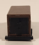 1976 Hot Wheels Letter Getter Mail Truck Painted Brown Die Cast Toy Car Delivery Vehicle