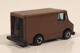 1976 Hot Wheels Letter Getter Mail Truck Painted Brown Die Cast Toy Car Delivery Vehicle
