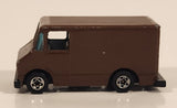 1976 Hot Wheels Letter Getter Mail Truck Painted Brown Die Cast Toy Car Delivery Vehicle