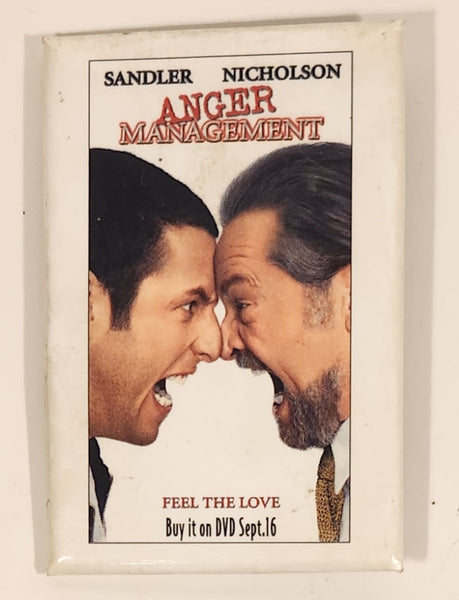 2003 Tri-Star Home Entertainment Anger Management Sandler Nicholson Feel The Love Buy It On DVD Sept 16 2" x 3" Promotional Pin