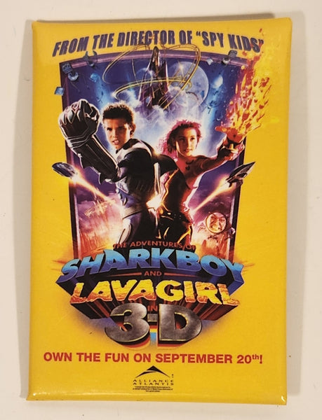 2005 Dimension Home Video Alliance Atlantis The Adventures Of Sharkboy And Lavagirl In 3-D Movie 2 1/2" x 3 1/2" Promotional Pin