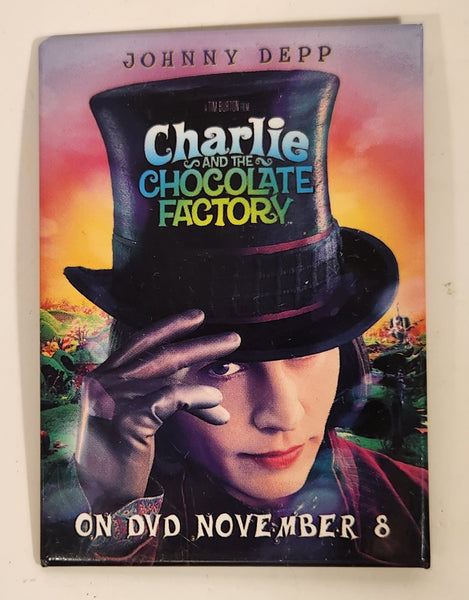 2005 Warner Bros. Charlie And The Chocolate Factory Movie 2 1/2" x 3 1/2" Promotional Pin
