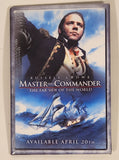2004 Twentieth Century Fox and Universal Studios Russell Crowe Master And Commander The Far Side Of The World Available April 20th Movie 2" x 3" Promotional Pin