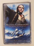 2004 Twentieth Century Fox and Universal Studios Russell Crowe Master And Commander The Far Side Of The World Available April 20th Movie 2" x 3" Promotional Pin