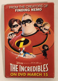 Disney Presents A Pixar Film The Incredibles Movie 2" x 3" Promotional Pin