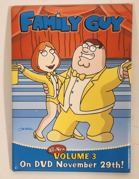 2005 TCFHE Family Guy All-New Volume 3 On DVD November 29th! Movie 2 1/2" x 3 1/2" Promotional Pin