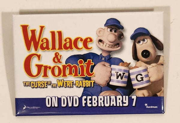 2006 DreamWorks Movie Wallace & Gromit The Curse Of The Were-Rabbit Movie 2" x 3" Promotional Pin