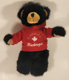 Black Teddy Bear with Red Canada Mackenzie Sweater 10" Stuffed Plush Toy