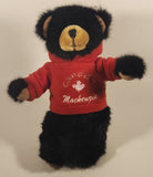 Black Teddy Bear with Red Canada Mackenzie Sweater 10" Stuffed Plush Toy