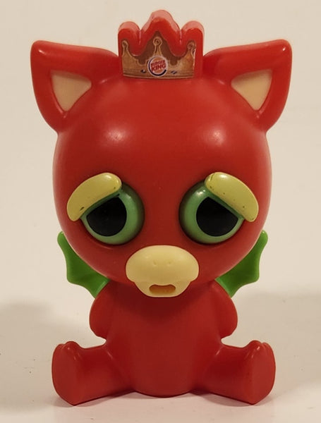 2019 Burger King WMC Feisty Pets Red Dragon 3" Plastic Toy Figure