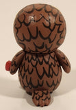 TY Mini Boos Sammy The Brown Owl 2 1/8" Plastic Toy Figure