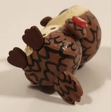 TY Mini Boos Sammy The Brown Owl 2 1/8" Plastic Toy Figure