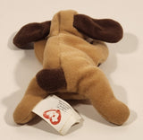 1993 Ty Beanie Babies Baby Bones The Tan and Brown Hound Dog 5" Stuffed Beanie Plush Toy