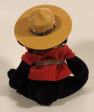 RCMP Royal Canadian Mounted Police Brown Teddy Bear 4 3/4" Stuffed Beanie Plush Toy