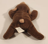 Laying Brown Teddy Bear 7" Stuffed Beanie Plush Toy