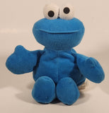 1997 Mattel Tyco Jim Henson Productions Sesame Street Beans Cookie Monster 7 1/2" Stuffed Beanie Plush Toy