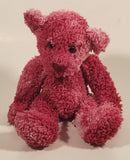 Russ Berrie & Co Posie Pink Teddy Bear 8" Stuffed Beanie Plush Toy