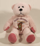 Holy Bears Happy Birthday Light Pink Teddy Bear 8" Stuffed Beanie Plush Toy