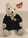 2002 Ty Beanie Babies Groom Wedding Teddy Bear 8" Stuffed Beanie Plush Toy with Tag