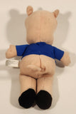 1998 Play By Play Warner Bros. Looney Tunes Porky Pig 8" Stuffed Beanie Plush Toy