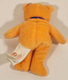 2004 McDonald's Ty Teanie Beanie Baby 'Happy Meal The Bear Toy' Orange 5" Stuffed Plush Toy