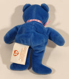 2004 McDonald's Ty Teanie Beanie Baby 'McNuggets The Bear Toy' Blue 5" Stuffed Plush Toy