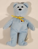2004 McDonald's Ty Teanie Beanie Baby 'Shoe The Bear Toy' Light Blue 5" Stuffed Plush Toy