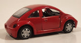 1998 New Ray Speedy Power Volkswagen New Beetle Red 1/32 Scale Pull Back Die Cast Toy Car Vehicle with Opening Doors