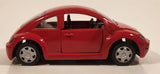 1998 New Ray Speedy Power Volkswagen New Beetle Red 1/32 Scale Pull Back Die Cast Toy Car Vehicle with Opening Doors