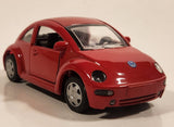1998 New Ray Speedy Power Volkswagen New Beetle Red 1/32 Scale Pull Back Die Cast Toy Car Vehicle with Opening Doors
