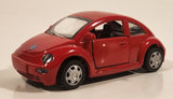 1998 New Ray Speedy Power Volkswagen New Beetle Red 1/32 Scale Pull Back Die Cast Toy Car Vehicle with Opening Doors
