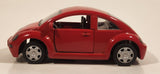 1998 New Ray Speedy Power Volkswagen New Beetle Red 1/32 Scale Pull Back Die Cast Toy Car Vehicle with Opening Doors