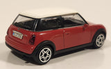 Burago Mini Cooper Red with White Roof 1/43 Scale Die Cast Toy Car Vehicle