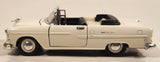 Sunnyside Superior SS 5720 1955 Chevrolet Bel Air Convertible White 1/36 Scale Pull Back Die Cast Toy Car Vehicle with Opening Doors