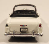 Sunnyside Superior SS 5720 1955 Chevrolet Bel Air Convertible White 1/36 Scale Pull Back Die Cast Toy Car Vehicle with Opening Doors