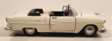 Sunnyside Superior SS 5720 1955 Chevrolet Bel Air Convertible White 1/36 Scale Pull Back Die Cast Toy Car Vehicle with Opening Doors